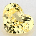 1.06 Carat Heart Natural Yellow Sapphire