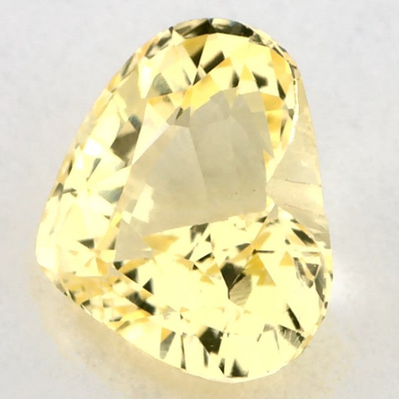 1.06 Carat Heart Natural Yellow Sapphire