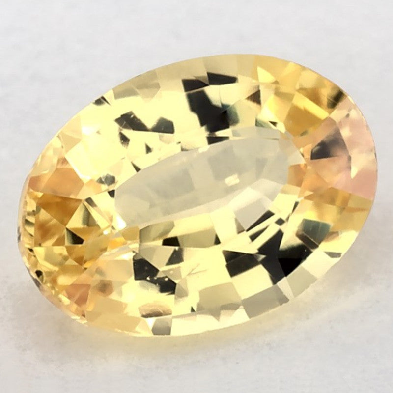 1.20 Carat Oval Natural Yellow Sapphire