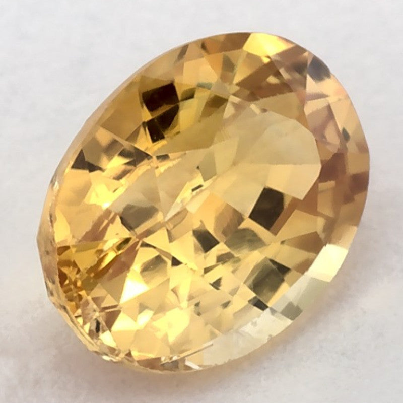 1.27 Carat Oval Natural Yellow Sapphire