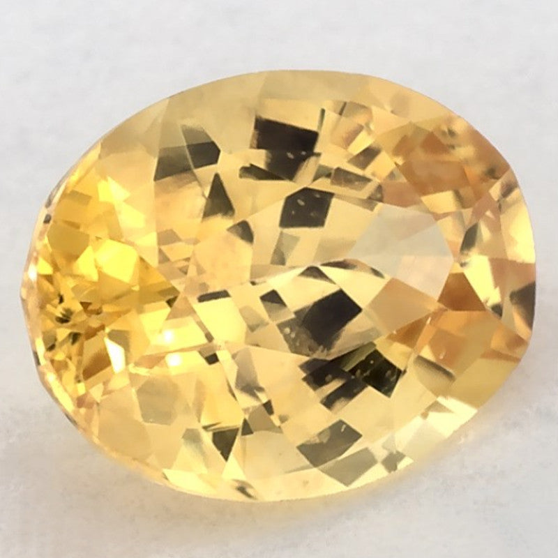 1.38 Carat Oval Natural Yellow Sapphire