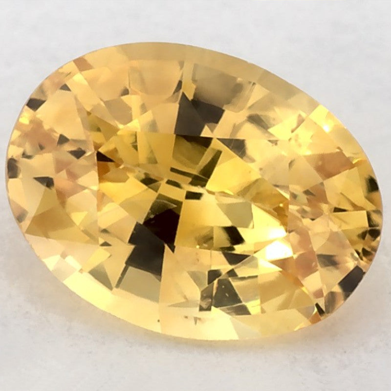 1.38 Carat Oval Natural Yellow Sapphire