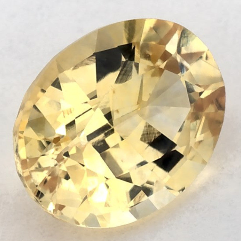 1.51 Carat Oval Natural Yellow Sapphire
