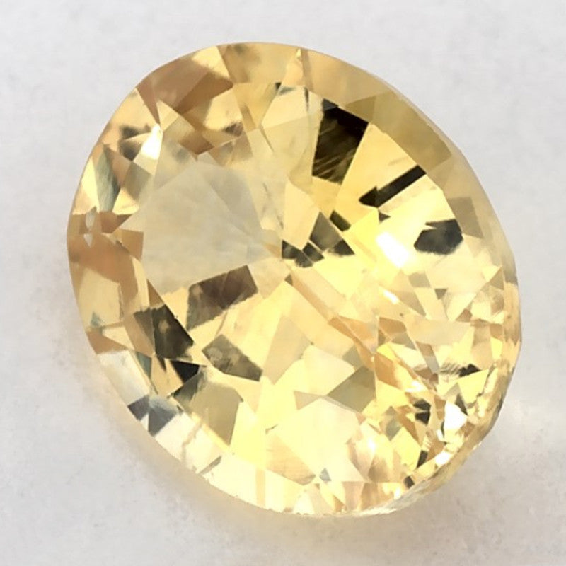1.51 Carat Oval Natural Yellow Sapphire