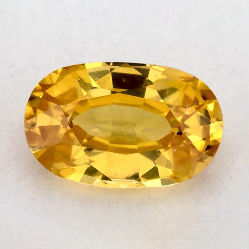 1.52 Carat Oval Natural Yellow Sapphire