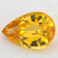 0.96 Carat Pear Natural Yellow Sapphire