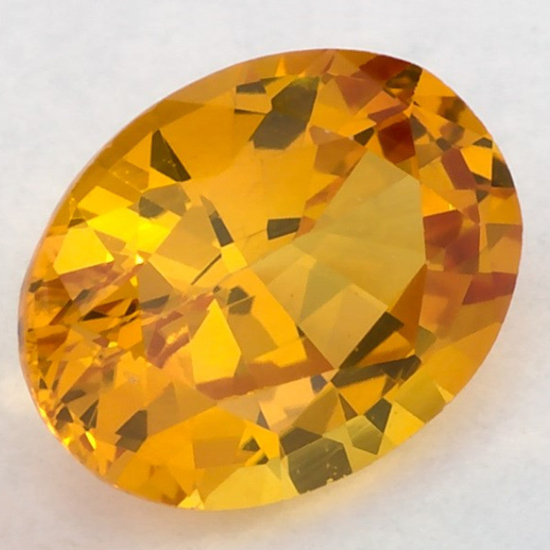 1.00 Carat Oval Natural Yellow Sapphire