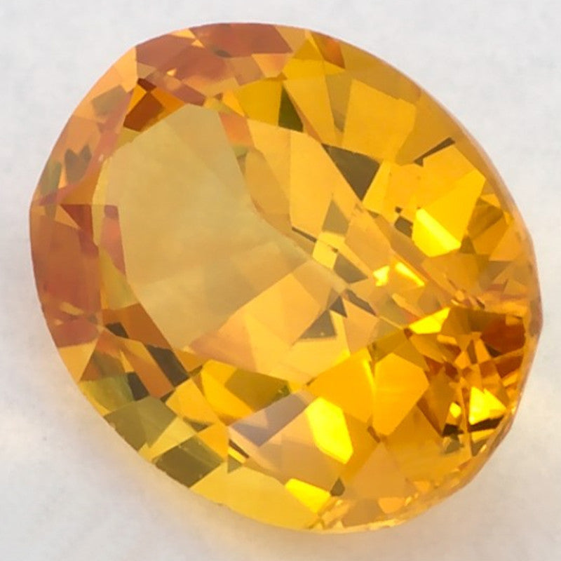 1.00 Carat Oval Natural Yellow Sapphire