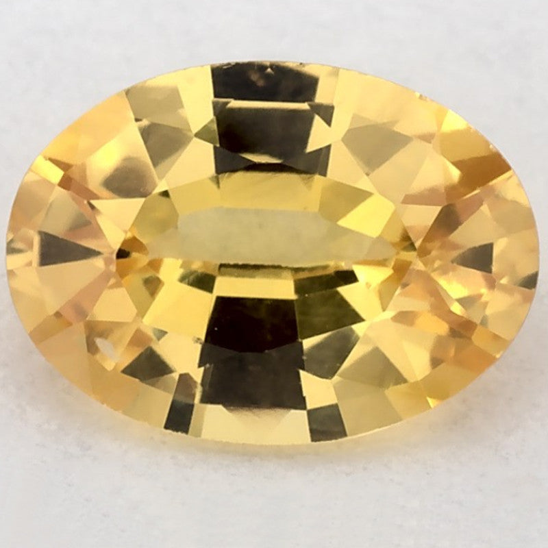 1.06 Carat Oval Natural Yellow Sapphire