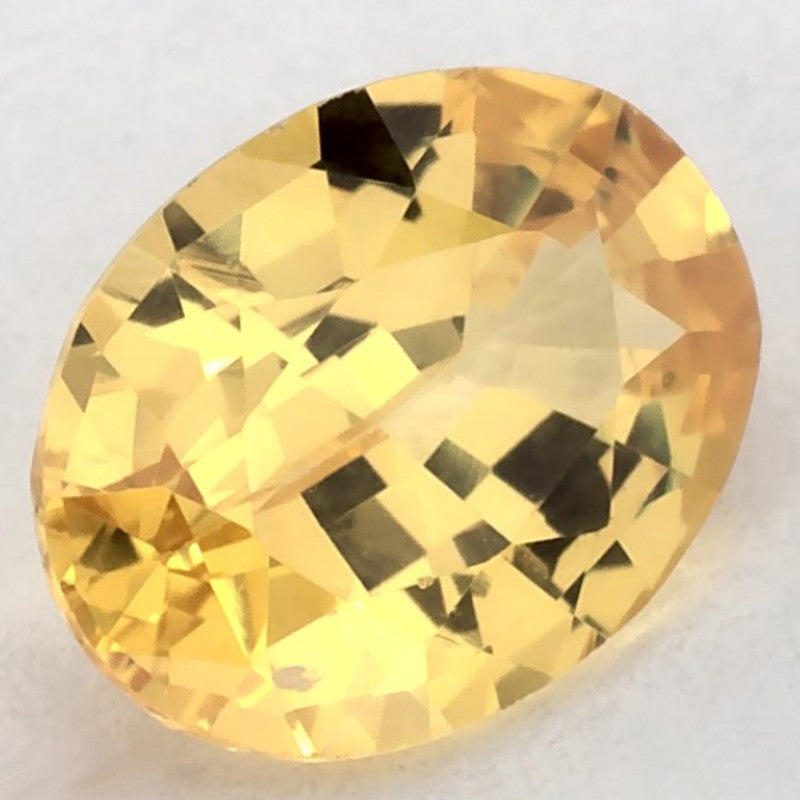 1.06 Carat Oval Natural Yellow Sapphire