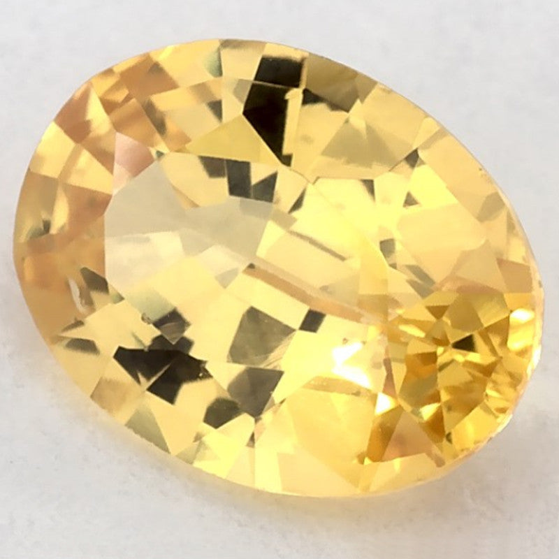 1.06 Carat Oval Natural Yellow Sapphire