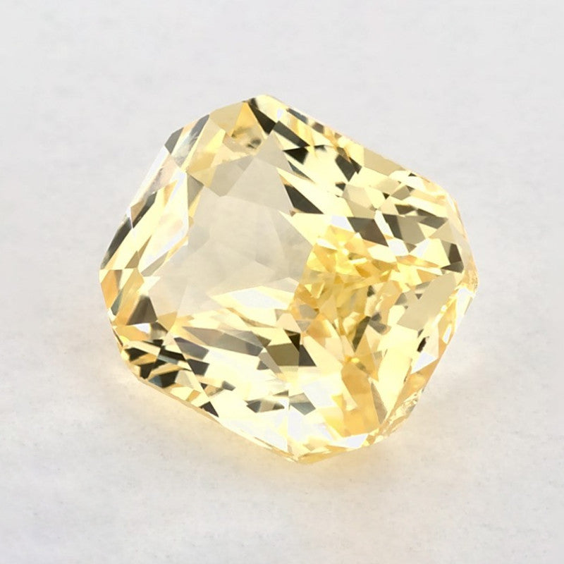 1.71 Carat Radiant Natural Yellow Sapphire
