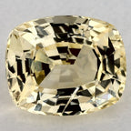 3.37 Carat Cushion Natural Yellow Sapphire