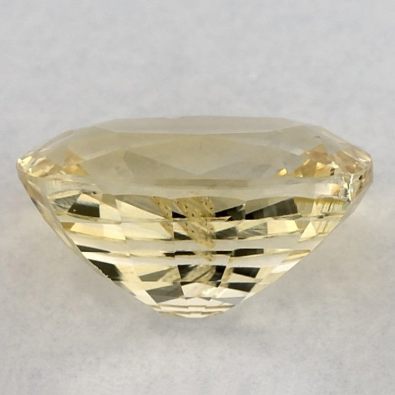 3.37 Carat Cushion Natural Yellow Sapphire
