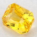 1.01 Carat Radiant Natural Yellow Sapphire