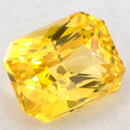 1.01 Carat Radiant Natural Yellow Sapphire