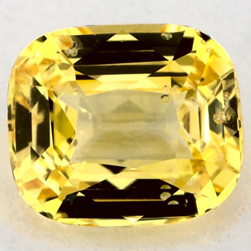 2.01 Carat Cushion Natural Yellow Sapphire