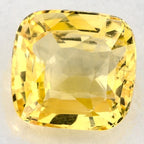 2.04 Carat Cushion Natural Yellow Sapphire