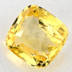 2.04 Carat Cushion Natural Yellow Sapphire