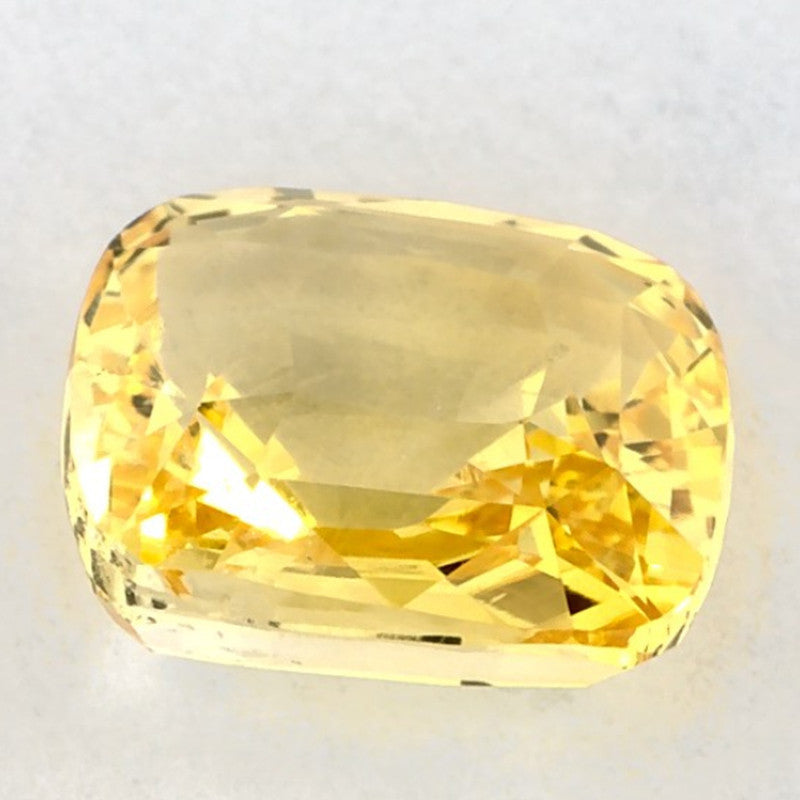 2.04 Carat Cushion Natural Yellow Sapphire