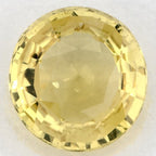 1.72 Carat Round Natural Yellow Sapphire
