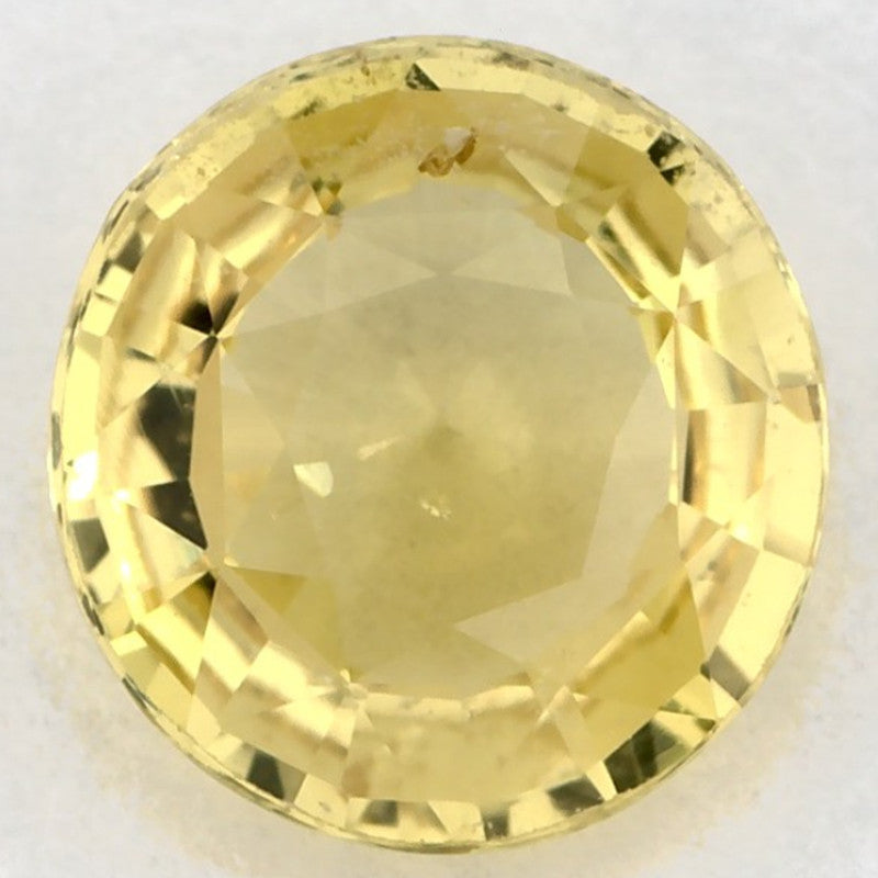 1.72 Carat Round Natural Yellow Sapphire