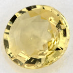 1.72 Carat Round Natural Yellow Sapphire