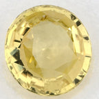 1.72 Carat Round Natural Yellow Sapphire