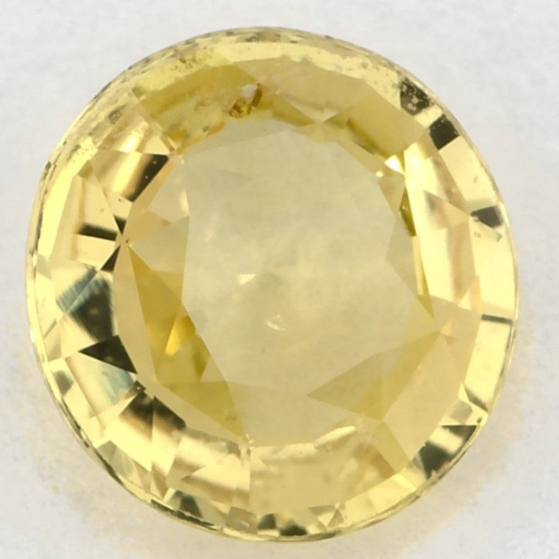 1.72 Carat Round Natural Yellow Sapphire