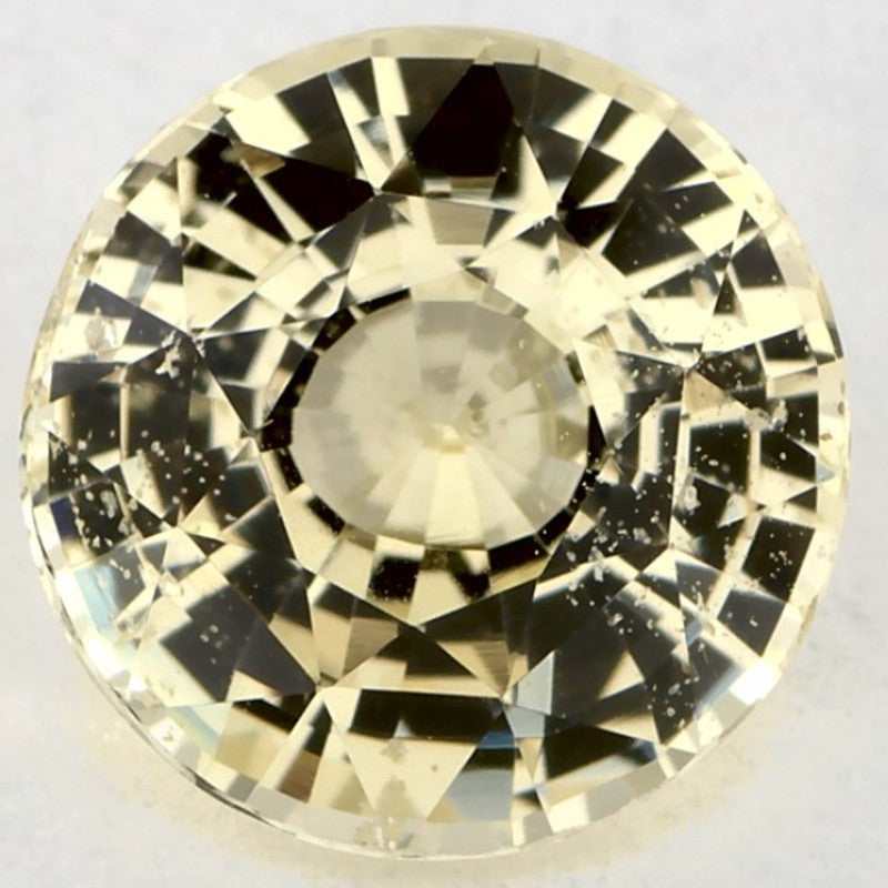 2.15 Carat Round Natural Yellow Sapphire