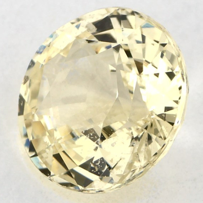2.15 Carat Round Natural Yellow Sapphire