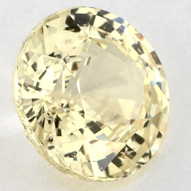 2.15 Carat Round Natural Yellow Sapphire