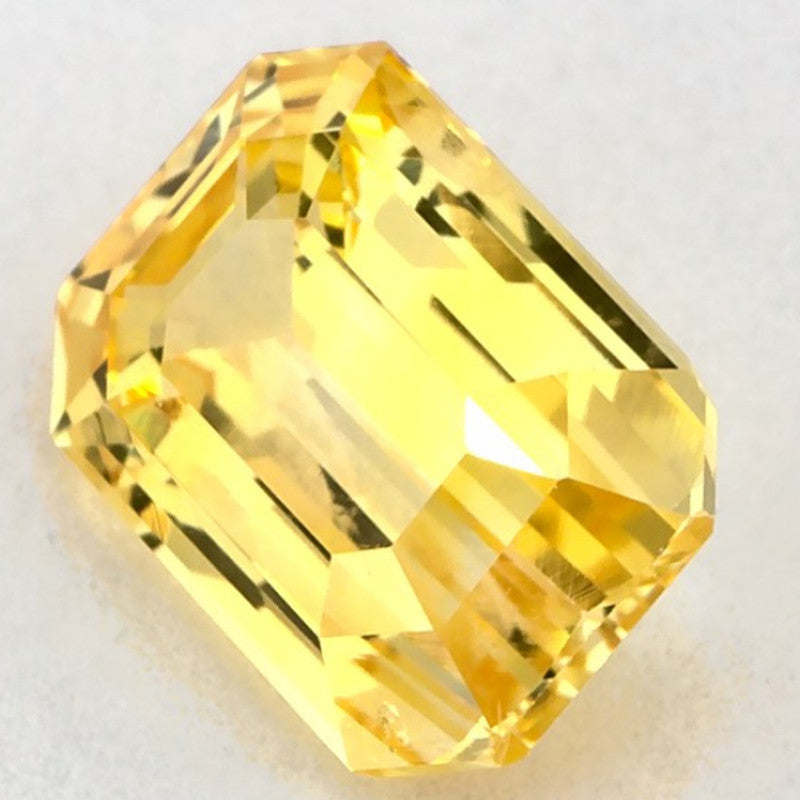 1.62 Carat Emerald Natural Yellow Sapphire