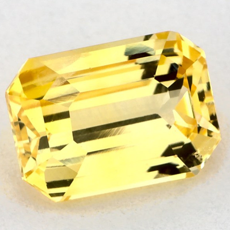 1.62 Carat Emerald Natural Yellow Sapphire