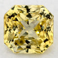 1.70 Carat Radiant Natural Yellow Sapphire