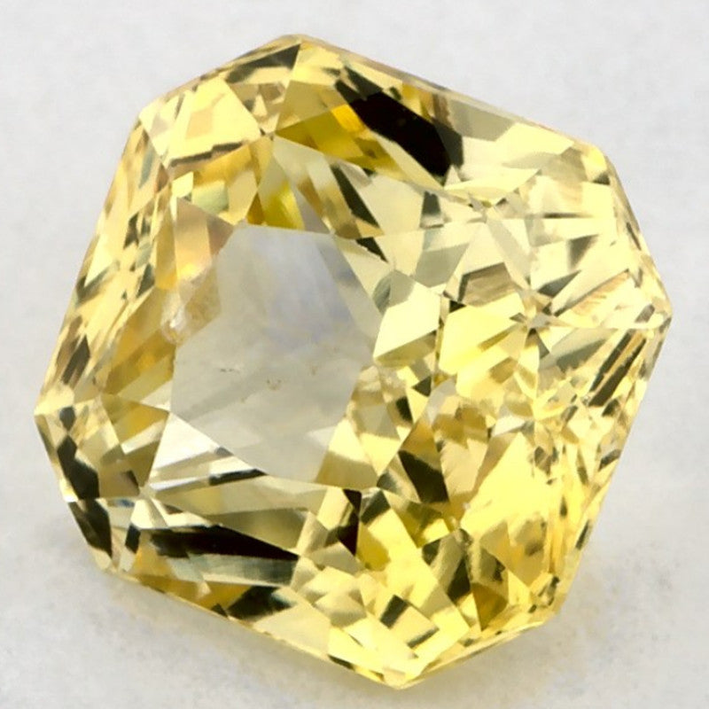 1.70 Carat Radiant Natural Yellow Sapphire