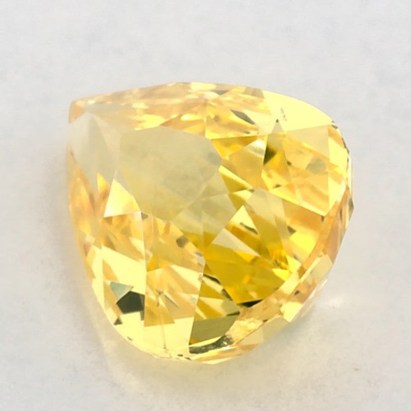 1.03 Carat Pear Natural Yellow Sapphire