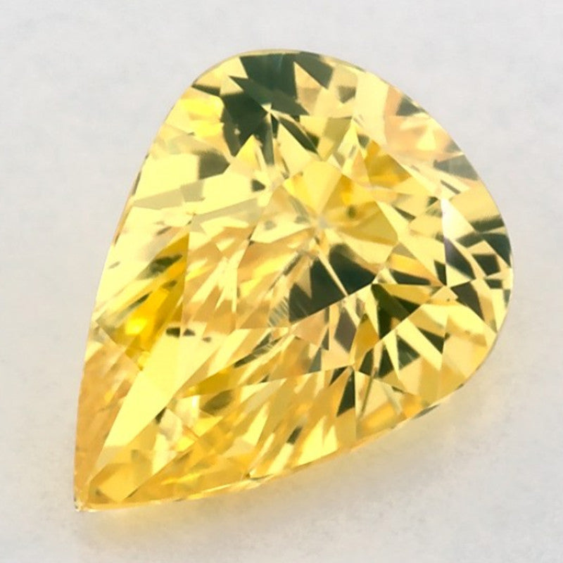 1.03 Carat Pear Natural Yellow Sapphire