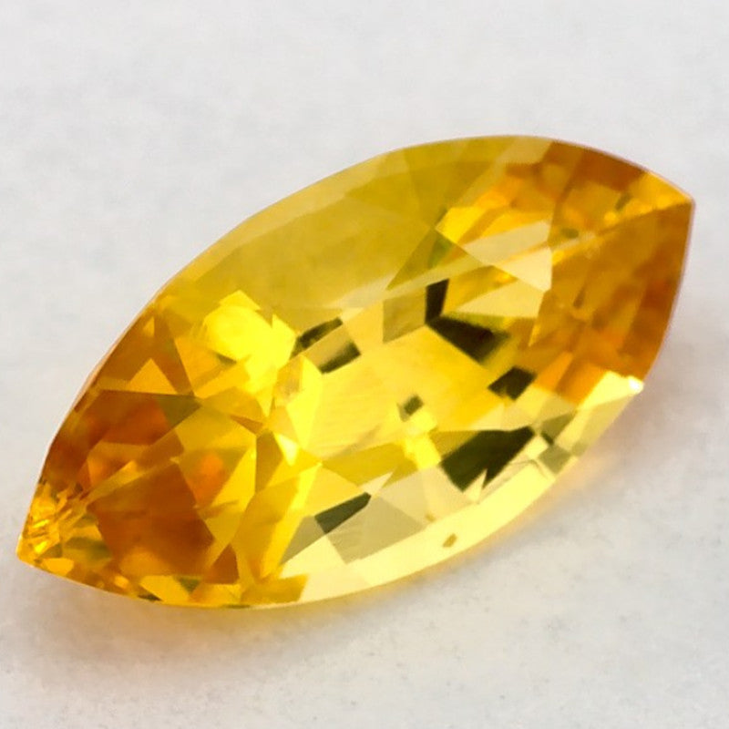 1.02 Carat Marquise Natural Yellow Sapphire