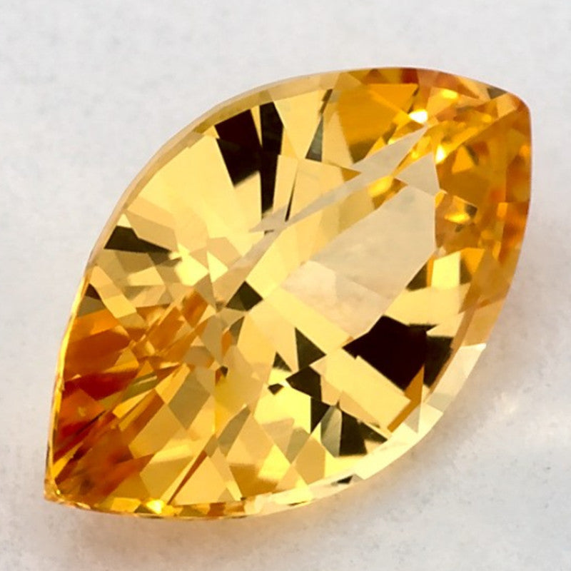1.06 Carat Marquise Natural Yellow Sapphire