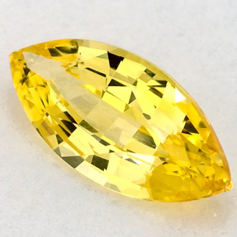 1.15 Carat Marquise Natural Yellow Sapphire