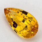 2.03 Carat Pear Natural Yellow Sapphire