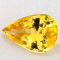 1.06 Carat Pear Natural Yellow Sapphire