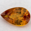 3.90 Carat Pear Natural Yellow Sapphire