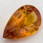 3.90 Carat Pear Natural Yellow Sapphire