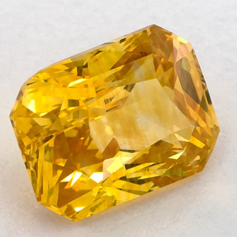 3.01 Carat Emerald Natural Yellow Sapphire