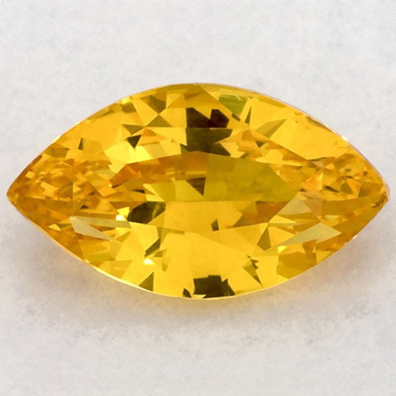 1.53 Carat Marquise Natural Yellow Sapphire