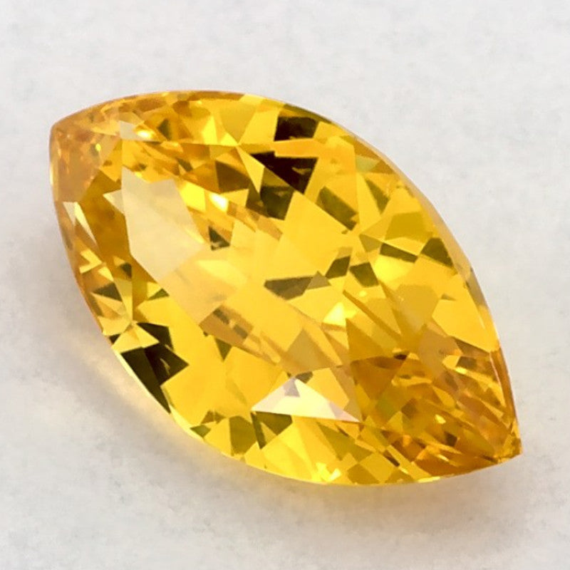 1.53 Carat Marquise Natural Yellow Sapphire