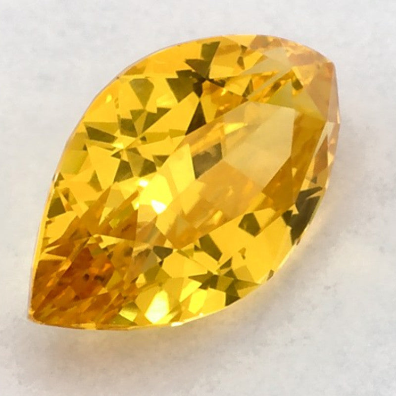 1.53 Carat Marquise Natural Yellow Sapphire