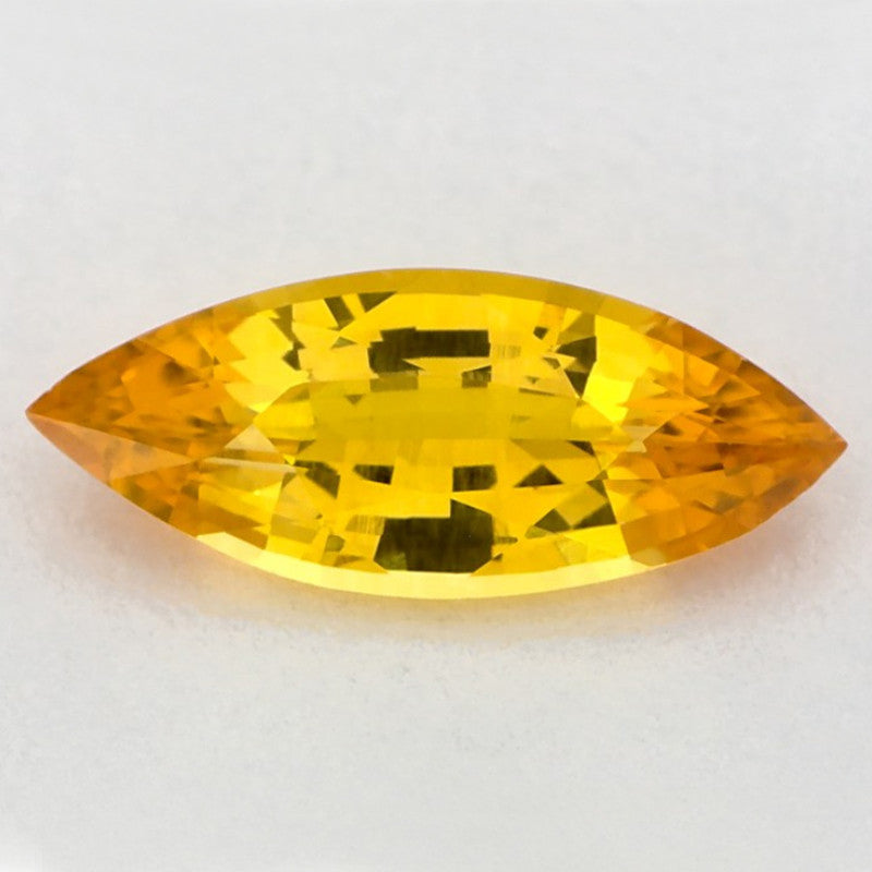 1.61 Carat Marquise Natural Yellow Sapphire